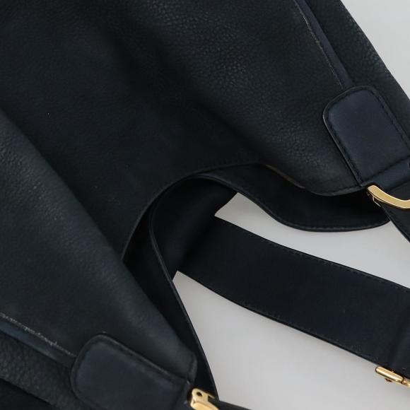 GUCCI Shoulder Bag Suede Gold Navy 296856 Auth MY418 - Picture 6 of 16